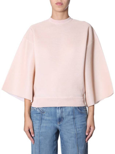 Women's Puff Sleeve Knit Top Pink Beige - GIVENCHY - BALAAN 2