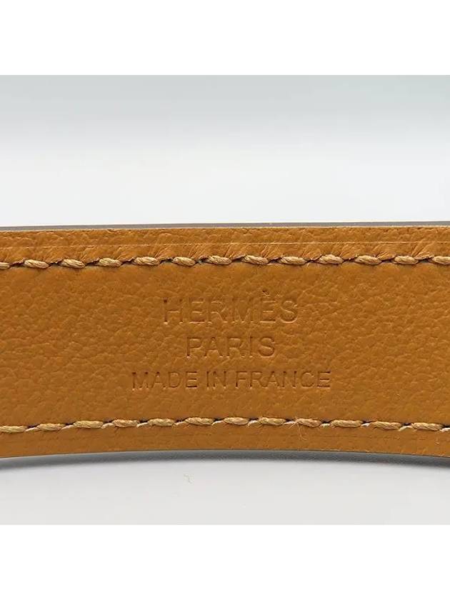 H069853CD37 Brown Leather Kelly 18 Turn Lock Detail Women s Belt - HERMES - BALAAN 4