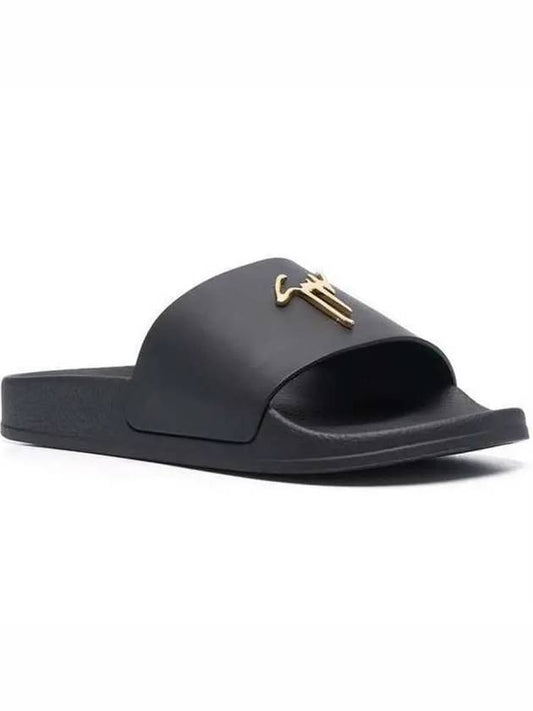 Zanotti Women's Gold Logo Slippers - GIUSEPPE ZANOTTI - BALAAN 1