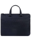 Embossed Calfskin Gancini Brief Case Black - SALVATORE FERRAGAMO - BALAAN 2