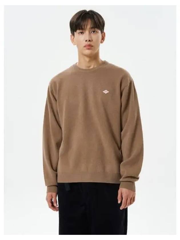 Men s Crew Sweatshirt T shirt Neck PO LS Brown Domestic Product - DANTON - BALAAN 1