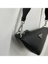 Triangle Logo Cross Bag Black - PRADA - BALAAN 5