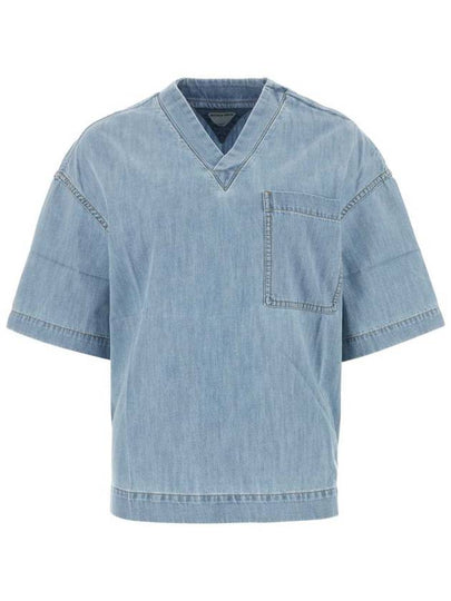 24 ss V Neck Denim Shirt 774676 V3N60 4946 B0110972514 - BOTTEGA VENETA - BALAAN 2