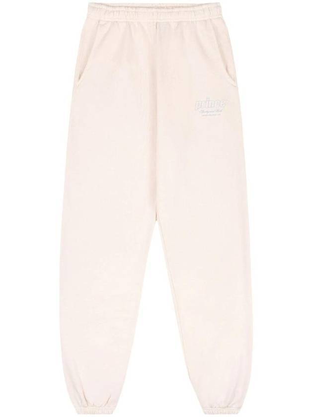 Print Cotton Track Pants Cream - SPORTY & RICH - BALAAN 1