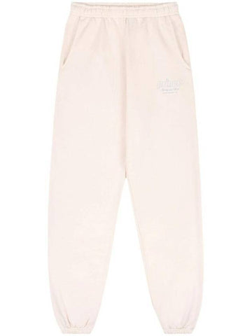 Print Cotton Track Pants Cream - SPORTY & RICH - BALAAN 1