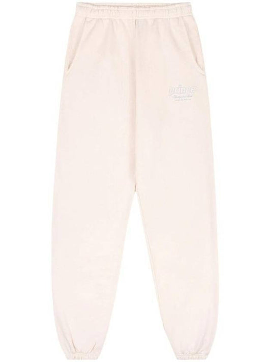 Print Cotton Track Pants Cream - SPORTY & RICH - BALAAN 1