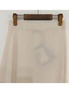 Women's Verna Wool Unbalanced Skirt Ivory - MAX MARA - BALAAN 5