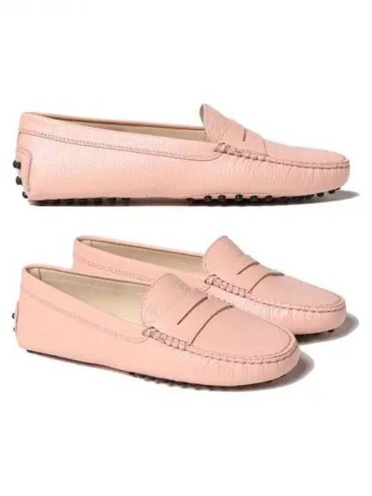 Gomini Leather Driving Shoes Coral Pink - TOD'S - BALAAN 2