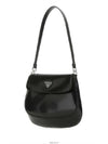 Cleo Brushed Flap Shoulder Bag Black - PRADA - BALAAN 3