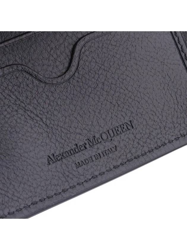 Studded Skull Bifold Half Wallet Black - ALEXANDER MCQUEEN - BALAAN 4