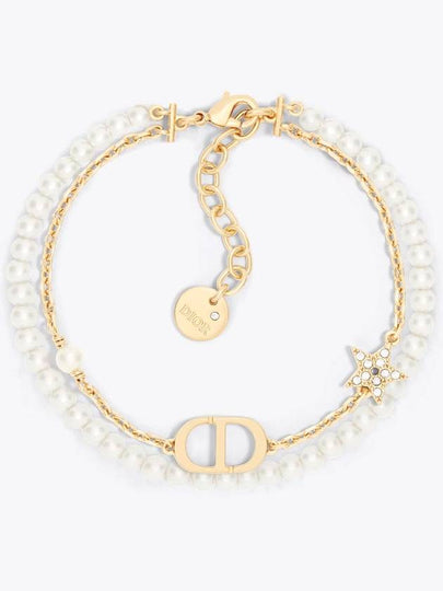 Petit CD Resin Pearls Bracelet Gold - DIOR - BALAAN 2