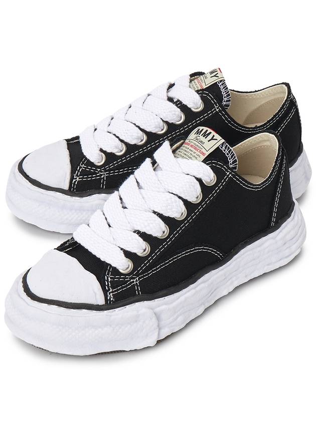 Peterson23 OG Sole Canvas Low Top Sneakers Black - MAISON MIHARA YASUHIRO - BALAAN 2