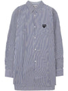 AZ-B018-051-1 Black Waffen Striped Shirt White Navy Men’s Shirt TEO - COMME DES GARCONS - BALAAN 1