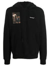 Caravaggio print drawstring hoodie OMBB097C99FLE0101001 - OFF WHITE - BALAAN 2