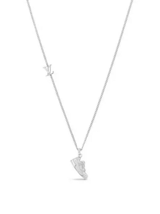 LV Trainer Necklace Silver - LOUIS VUITTON - BALAAN 2