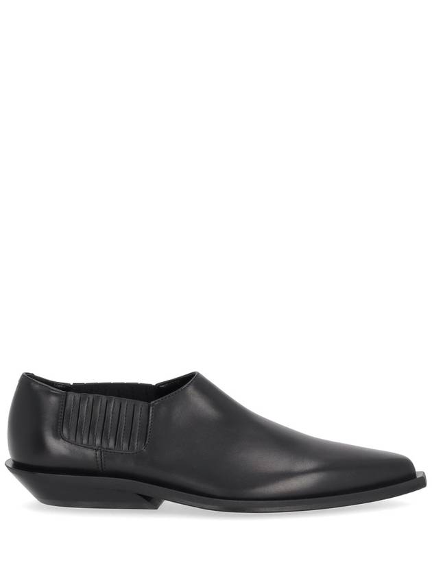 ADEN POINTY MICRO HEEL CUT COWBOY PLAIN SHINY CALF - ANN DEMEULEMEESTER - BALAAN 1