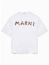 Collage Bouquet Short Sleeve T-Shirt White - MARNI - BALAAN 2