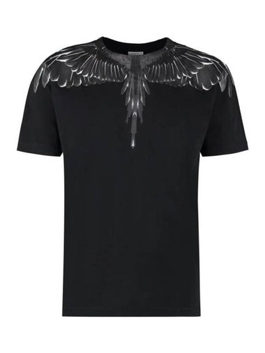 Marcelo Bullon Short Sleeve T Shirt CMAA018C99JER0011010 Black - MARCELO BURLON - BALAAN 1