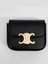 Triomphe Small Shiny Calfskin Cross Bag Black - CELINE - BALAAN 2