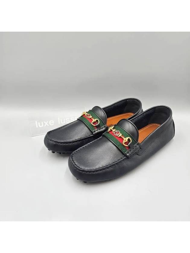 Web Horsebit Driving Shoes Black - GUCCI - BALAAN 2