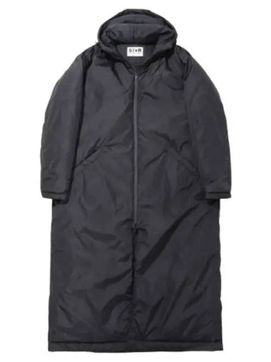 Black Star Collection Ankle Length Hooded Padded Jacket - GOLDEN GOOSE - BALAAN 1