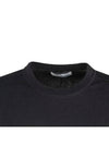 Wappen Patch Round Cotton Knit Top Navy - STONE ISLAND - BALAAN 7