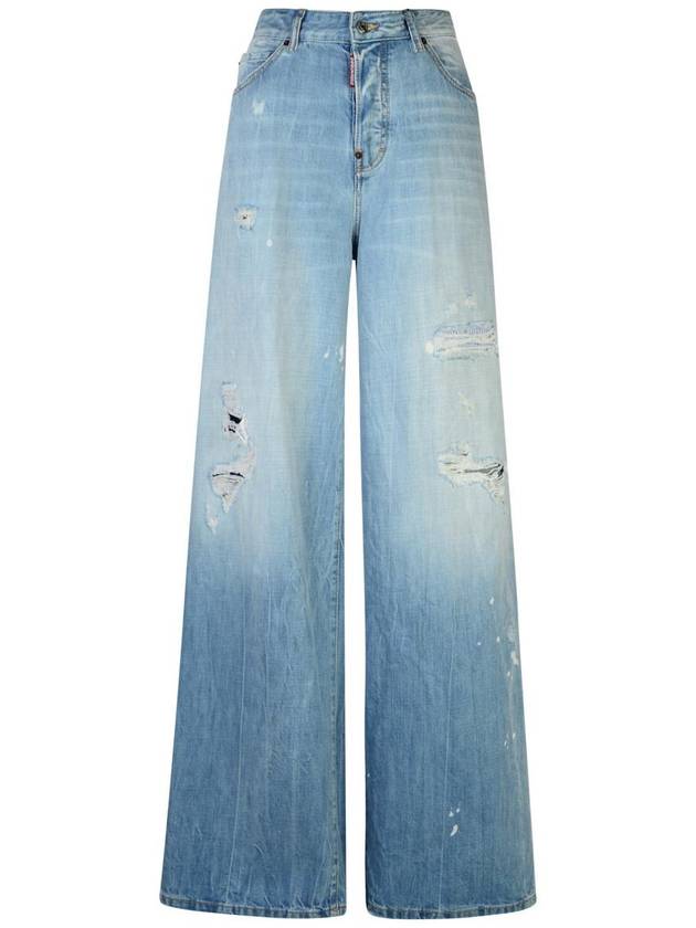 24FW Denim Straight Pants S75LB0951 S30309 470 BLUE - DSQUARED2 - BALAAN 2