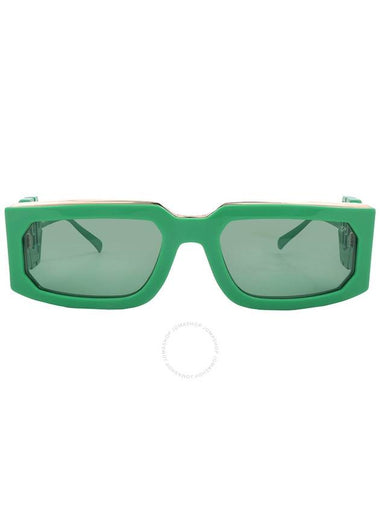 Philipp Plein Green Rectangular Ladies Sunglasses SPP119M 0859 58 - PHILIPP PLEIN - BALAAN 1