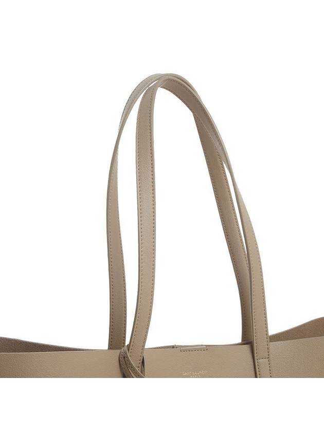 East West Shopper Tote Bag Dark Beige - SAINT LAURENT - BALAAN 10