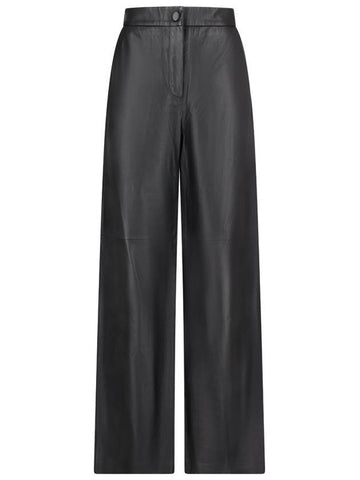 CUIR AGNEAU MOYEN NAPPA PANTS - YVES SALOMON - BALAAN 1