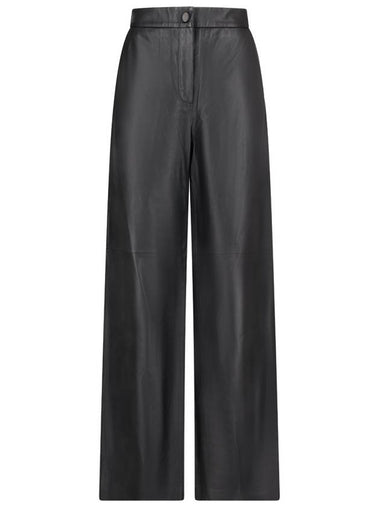 CUIR AGNEAU MOYEN NAPPA PANTS - YVES SALOMON - BALAAN 1