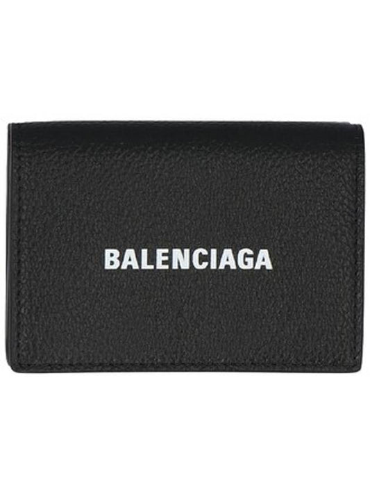 logo print mini wallet black - BALENCIAGA - BALAAN 1