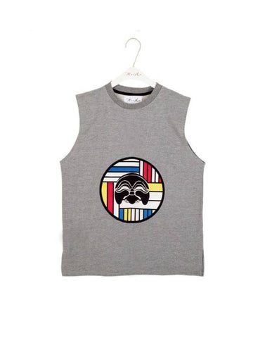 Mondrian Sleeveless GRAY - ASIHA - BALAAN 1