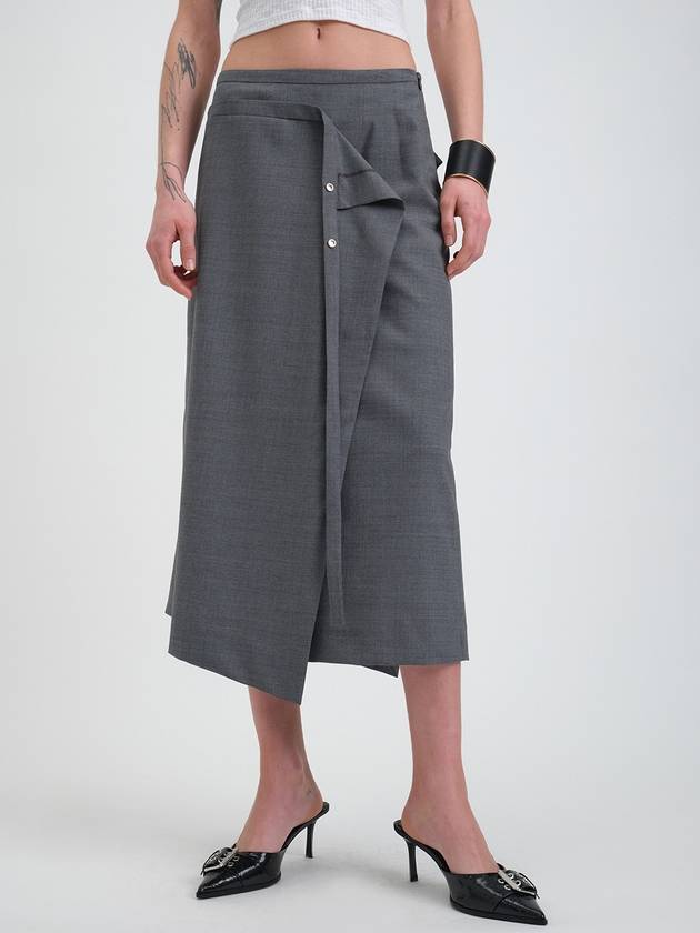 WRAP MIDI SKIRT_2colors - MAGJAY - BALAAN 1