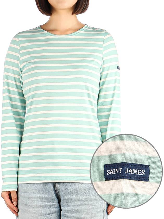 Women s Minquaidum Long Sleeve T Shirt 0237 JADE ECUME - SAINT JAMES - BALAAN 1