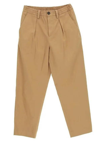 Women's Banding Straight Pants Brown - MARNI - BALAAN 1