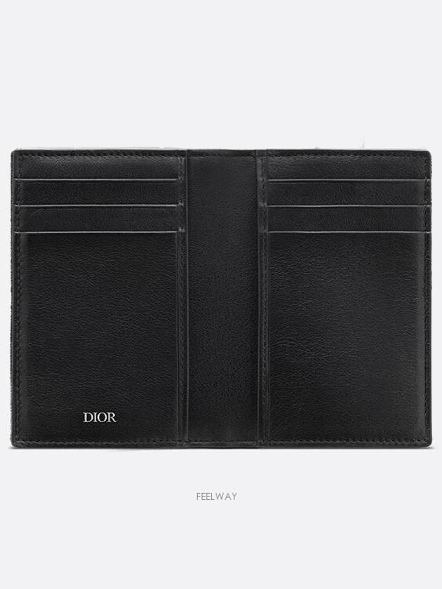 Bi-Fold Card Holder Black  Oblique Jacquard - DIOR - BALAAN 5