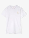 Aby Logo Short Sleeve T-Shirt White - ISABEL MARANT - BALAAN 4