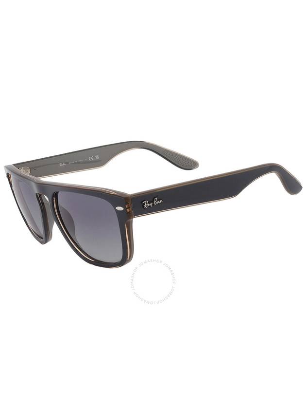 Ray Ban Grey/Blue Square Unisex Sunglasses RB4407 67304L 57 - RAY-BAN - BALAAN 3