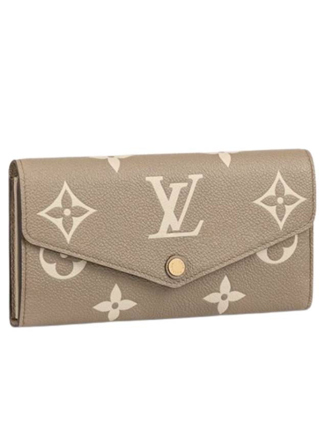 Sarah Monogram Empreinte Long Wallet Brown - LOUIS VUITTON - BALAAN 1