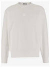 Stretch Fleece Crew Neck Sweatshirt White - CP COMPANY - BALAAN 2