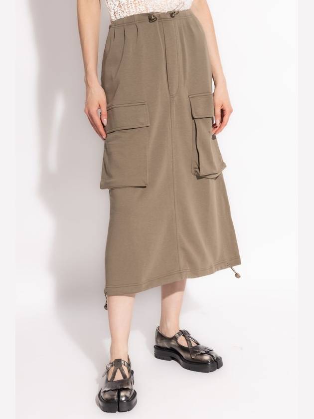 MM6 Maison Margiela Skirt With Pockets, Women's, Beige - MAISON MARGIELA - BALAAN 3