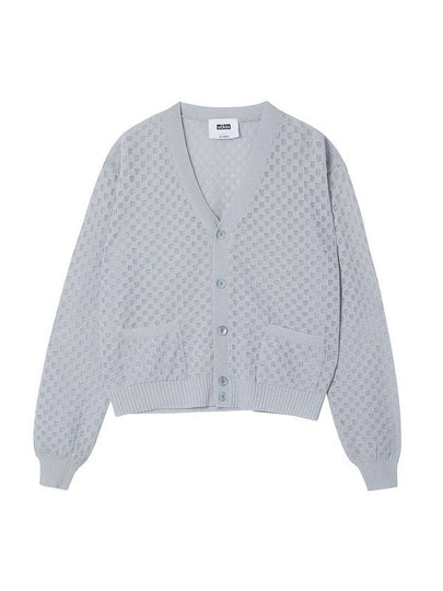 Runway Grid Knit Cardigan Grey - ULKIN - BALAAN 2