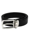 Pin Buckle 30mm Leather Belt Black - MONTBLANC - BALAAN 1