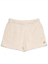 Women's Logo Sweatshirt Tennis Shorts Beige - AUTRY - BALAAN 3