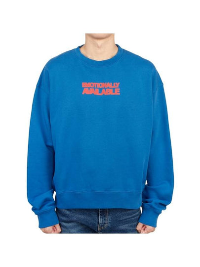 Men's Emotion Arrow Over Sweatshirt Blue - OFF WHITE - BALAAN 2