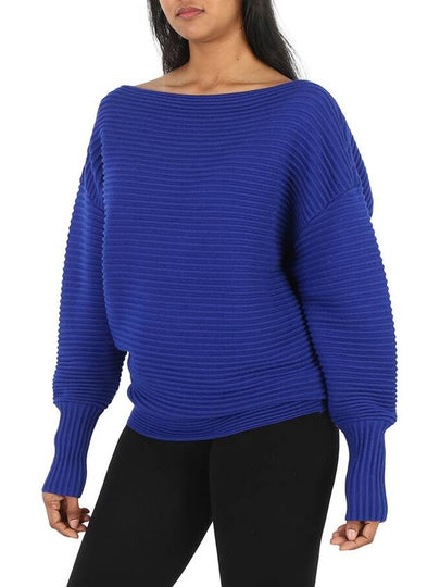 Victoria Beckham Ladies Sweaters Blue One Shoulder Sweater, Brand Size 2 - VICTORIA BECKHAM - BALAAN 2