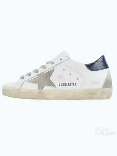 Superstar Heel Tab Low Sneakers White Navy - GOLDEN GOOSE - BALAAN 2