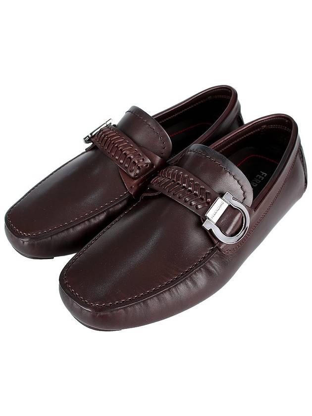 Gancini Ornament Driving Shoes Brown - SALVATORE FERRAGAMO - BALAAN 3