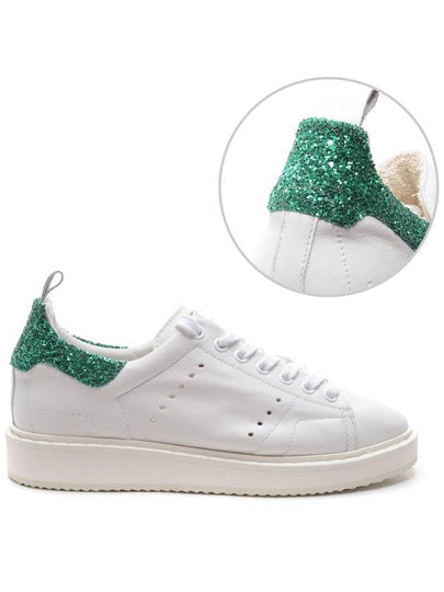 Women's Glitter Tab Starter Low Top Sneakers White - GOLDEN GOOSE - BALAAN 2